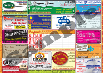 Cajan's Eatery Placemat